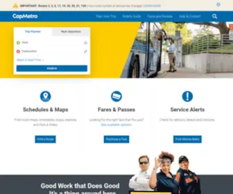 Capmetro.org(Austin Public Transit) Screenshot