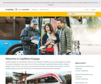 Capmetroengage.org(CapMetro Engage) Screenshot