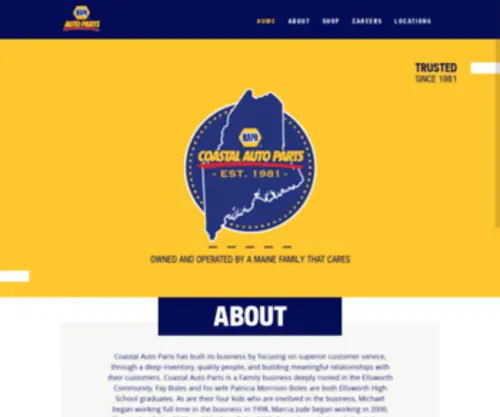 Capnapa.com(Coastal Auto Parts) Screenshot