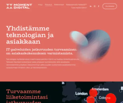 Capnova.fi(Capnova on nyt Moment Digital) Screenshot