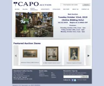 Capoauctionnyc.com(Capoauctionnyc) Screenshot