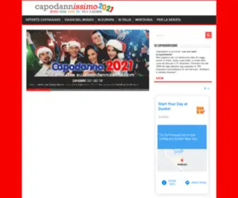 Capodannissimo.com(Offerte, viaggi, eventi e idee per Capodanno) Screenshot