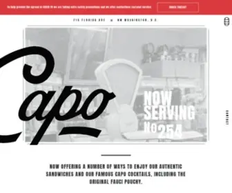 Capodc.com(Capo Delicatessen) Screenshot