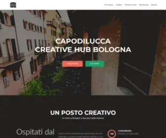 Capodilucca.it(Hub Creativo Bologna) Screenshot