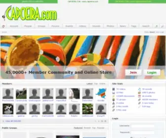 Capoeira.com(Member Community and Online Store) Screenshot