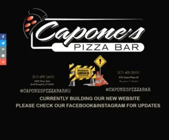 Caponespizzabar.com(Capones Pizza Bar Branford ct) Screenshot