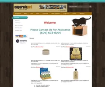 Caporalepet.com(Caporale Pet Supplies Volusion Demo Store) Screenshot