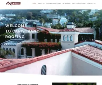 Caporoofing.com(Capistrano Roofing Inc) Screenshot