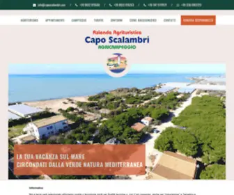 Caposcalambri.com(Agricampeggio "Capo Scalambri" a Punta Secca) Screenshot