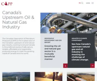 Capp.ca(The Canadian Association of Petroleum Producers (CAPP)) Screenshot