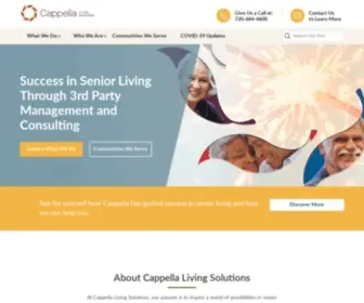 Cappellaliving.com(Cappella Senior Living) Screenshot