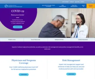 Capphysicians.com(The Cooperative of American Physicians) Screenshot