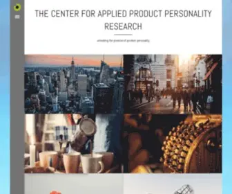 Cappr.org(The Centre for Applied Product Personality Research (CaPPr)) Screenshot