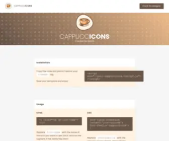 Cappuccicons.com(Cappuccicons) Screenshot