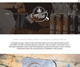 Cappuccinoman.com(Cappuccino man) Screenshot