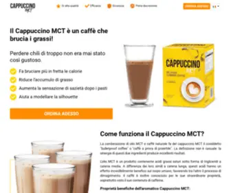 Cappuccinomct.it(Cappuccino MCT: Un caffè che aiuta a dimagrire) Screenshot