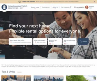 Capreit.ca(Rental Apartments in Canada) Screenshot