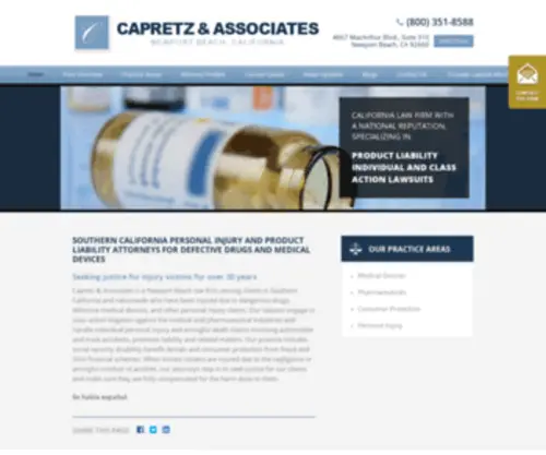 Capretz.com(Capretz & Associates) Screenshot