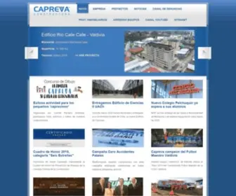 Capreva.cl(Constructora Capreva) Screenshot