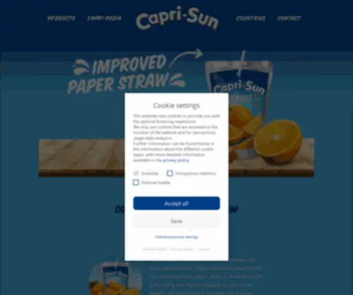 Capri-Sun.co.uk(Capri-Sun UK) Screenshot