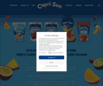Capri-Sun.com(Capri Sun Group) Screenshot
