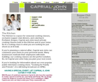 Caprialandjohnskitchen.com(Cooking Classes with Caprial and John Pence) Screenshot