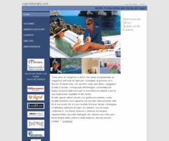 Caprialberghi.com(ADAC Associazione Alberghi Capresi) Screenshot