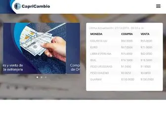 Capricambio.com.ar(Dolar) Screenshot