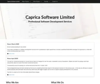 Capricasoftware.co.uk(Caprica Software) Screenshot