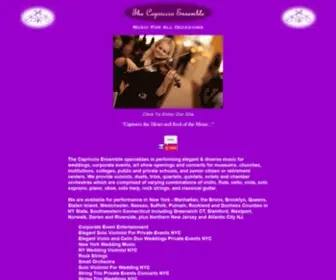 Capriccioensemble.com(The Capriccio Ensemble) Screenshot