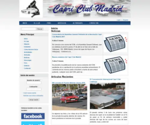 Capriclubmadrid.com(Capri Club Madrid) Screenshot