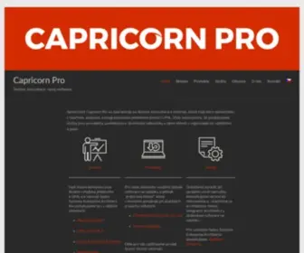 Capricornpro.com(Úvodní stránka) Screenshot