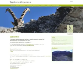 Capricorns.ch(Hotel und Restaurant Capricorns Wergenstein) Screenshot