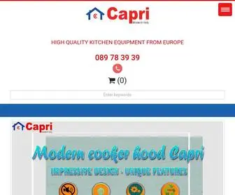 Caprikitchen.net(Electromagnetic cooker) Screenshot