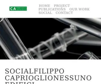 Caprioglio.com(Caprioglio Architects) Screenshot