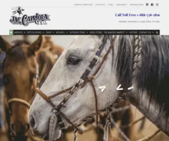 Capriolas.com(Home of the Original Garcia Bit & Spur Company) Screenshot