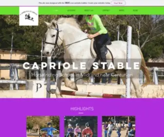 Capriolestables.com(Capriole Stables) Screenshot