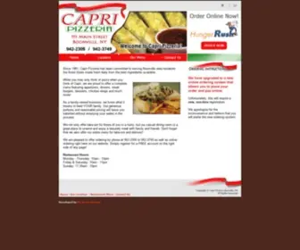 Capripizzeriaonline.com(Capri Pizzeria Boonville) Screenshot