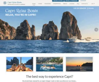 Caprirelaxboats.com(Capri Relax) Screenshot