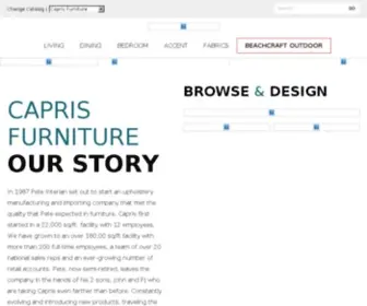 Caprisfurniture.com(Capris Furniture Studio) Screenshot