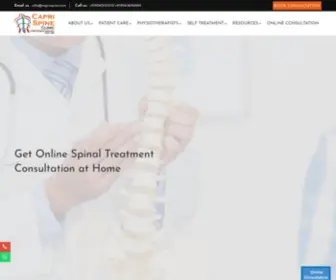 Caprispine.com(Spine Specialist) Screenshot
