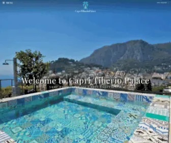 Capritiberiopalace.it(Capri Tiberio Palace Official Site) Screenshot