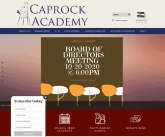 Caprockacademy.org(Caprock Academy) Screenshot