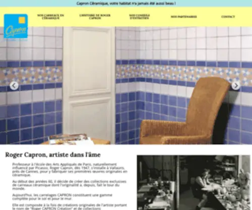 Capron-Ceramiques.com(Carreaux céramiques Capron) Screenshot