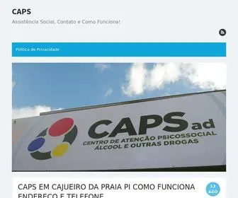 Caps-Contato.site(CAPS) Screenshot