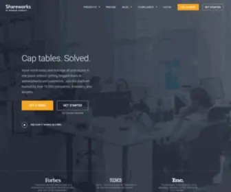 Capshare.com(Shareworks Startup Edition) Screenshot