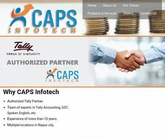 Capsinfotech.com(Caps Infotech) Screenshot