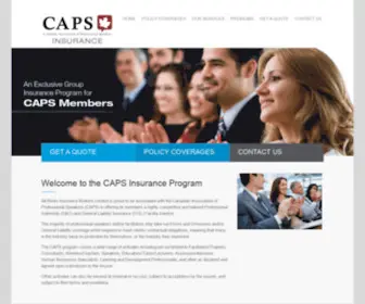 Capsinsurance.ca(CAPS Insurance Program) Screenshot