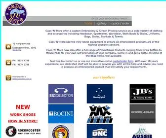 Capsnmore.com.au(Caps) Screenshot