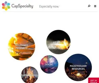 Capspecialty.com(Insurance) Screenshot